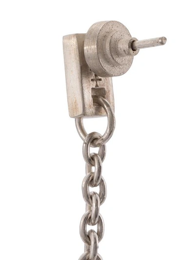 Shop Parts Of Four Quartz Padlock Charm Single Earring In Metallic