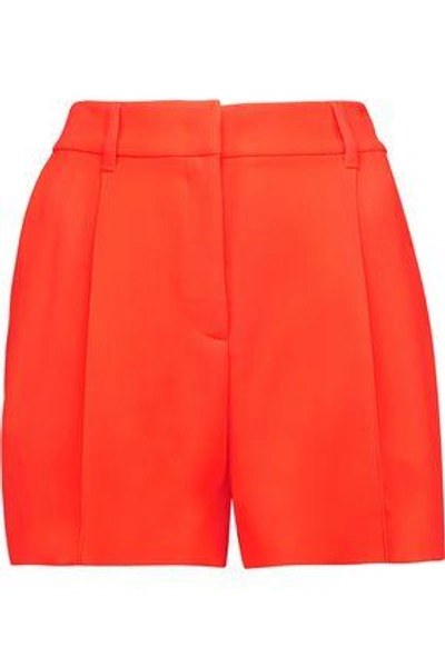 Shop Mcq By Alexander Mcqueen Mcq Alexander Mcqueen Woman Neon Crepe Shorts Bright Orange