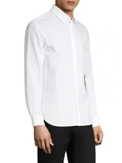 Shop P.l.c. Men In Silhouette Embroidered Shirt In White