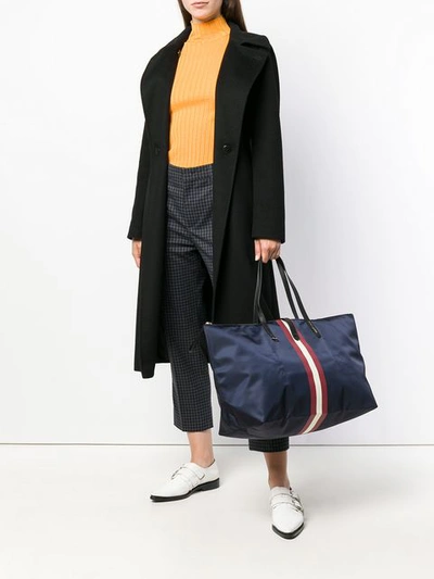 Shop Bally The Tote Bag In Blue