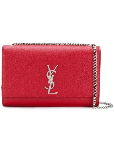Shop Saint Laurent Kate Shoulder Bag In Red