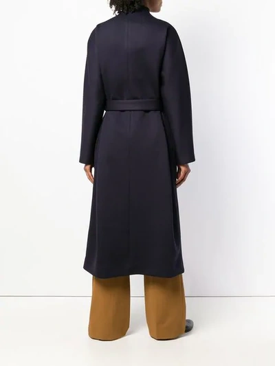 Shop The Row Belted Coat In Blue