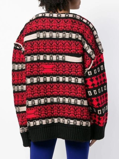 Shop Calvin Klein 205w39nyc Chunky Knit Sweater - Red