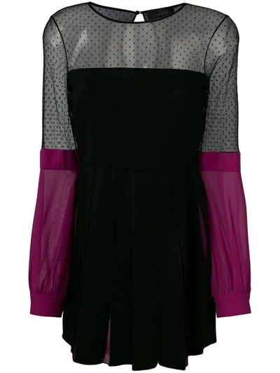 Shop Capucci Colour-block Shift Dress - Black