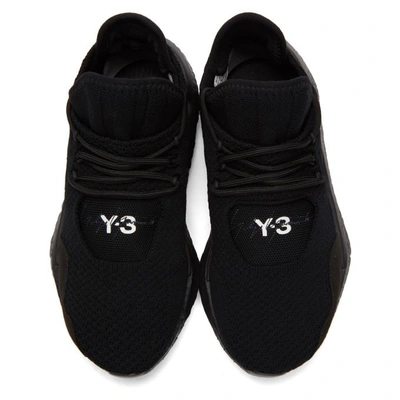 Shop Y-3 Black Saikou Boost Sneakers In Black/black