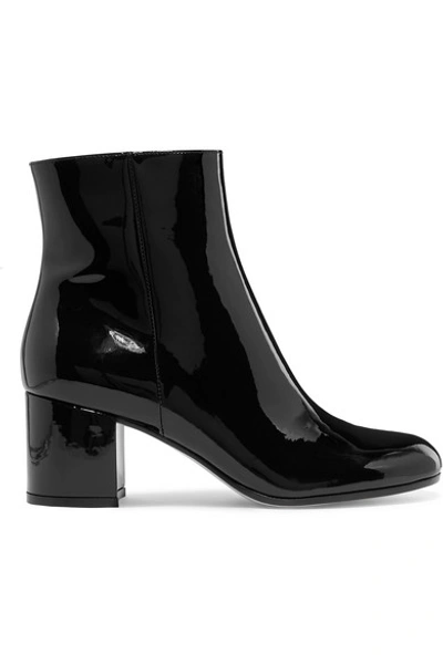 Shop Gianvito Rossi Margaux 65 Patent-leather Ankle Boots In Black
