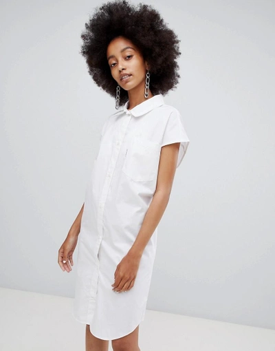 Shop Cheap Monday Whirl Printed Cocoon Dress - White