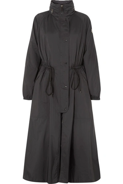 Shop Moncler Shell Coat In Black