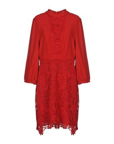Shop Essentiel Antwerp Short Dresses In Red