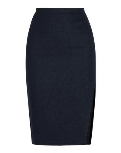 Shop Altuzarra Knee Length Skirt In Dark Blue