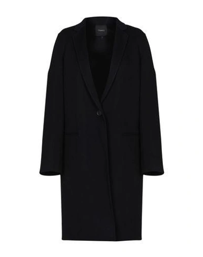 Shop Theory Coat In Blue