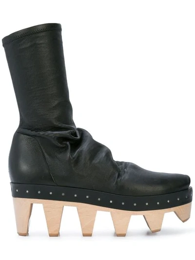 Shop Rick Owens Geta Sock Shoes In Black