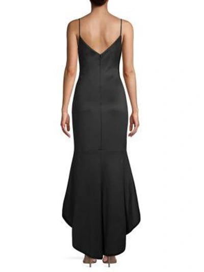 Shop Black Halo Armelle Sleeveless High-low Dress In Black