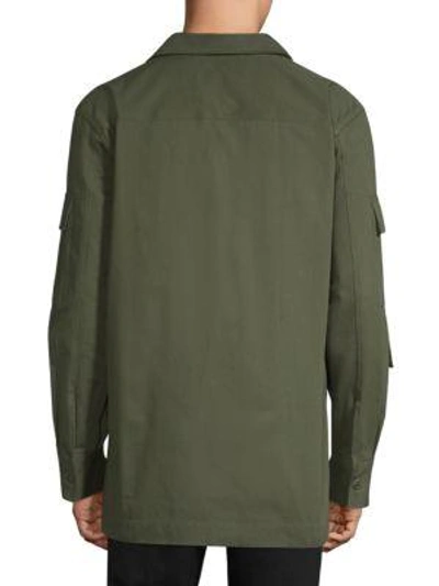 Shop Etudes Studio Main Journey Military Jacket In Army Green