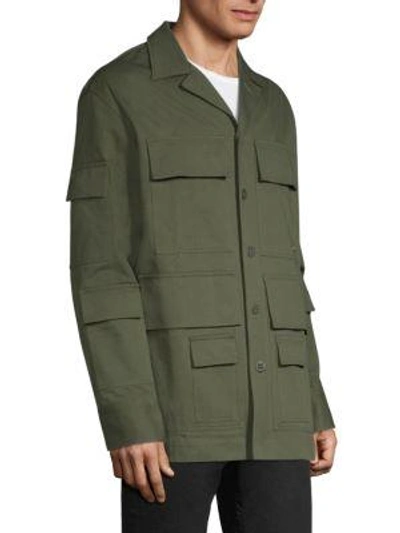 Shop Etudes Studio Main Journey Military Jacket In Army Green