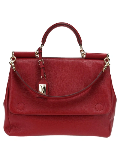 Shop Dolce & Gabbana Sicily Soft In Ruby Red