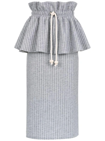 Shop Framed Melange Midi Skirt - Grey