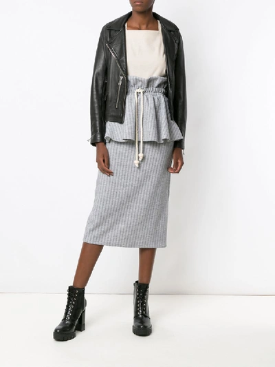 Shop Framed Melange Midi Skirt - Grey