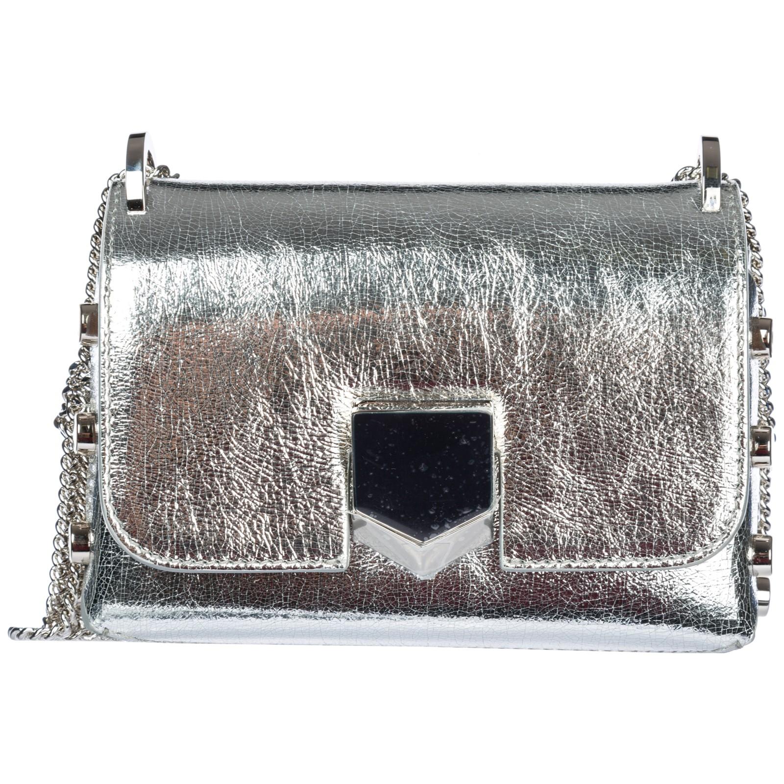 jimmy choo silver handbag