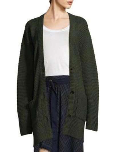 Shop Public School Fleta Knit Cardigan In Black