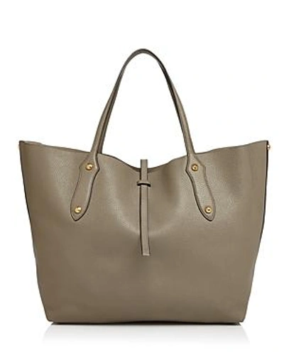 Shop Annabel Ingall Isabella Large Leather Tote In Putty/gold