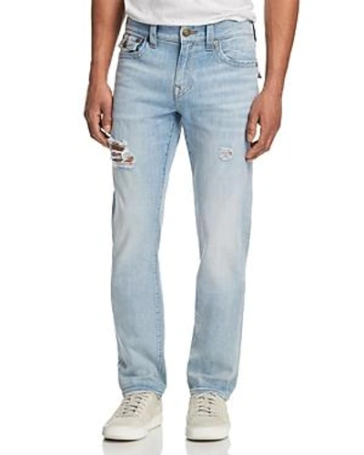 Shop True Religion Geno Slim Straight Fit Jeans In Jet Smoke