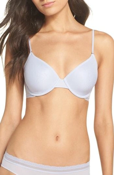 Shop On Gossamer Next To Nothing Underwire T-shirt Bra In Pearl Blue