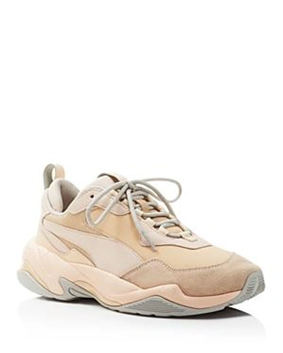 Shop Puma Women's Thunder Drift Leather & Suede Lace Up Sneakers In Natural Vachetta