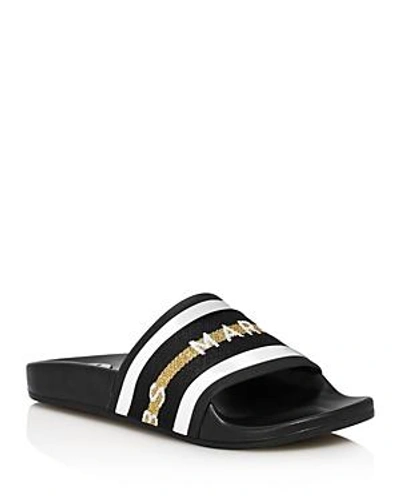 Shop Marc Jacobs Women's Cooper Open Toe Slide Sandals In Black Multi