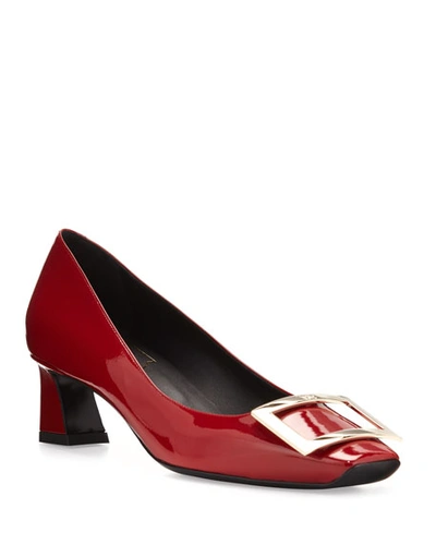 Shop Roger Vivier Trompette Patent 45mm Pumps In Red