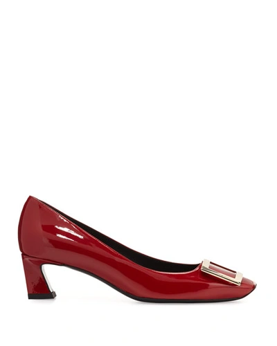 Shop Roger Vivier Trompette Patent 45mm Pumps In Red