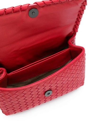 Shop Bottega Veneta Baby Olympia Shoulder Bag In Red