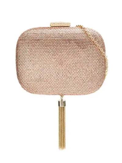 Shop Serpui Apliqué Clutch In Pink