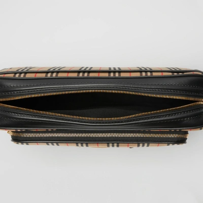 Shop Burberry The Large 1983 Check Link Camera Bag In Black