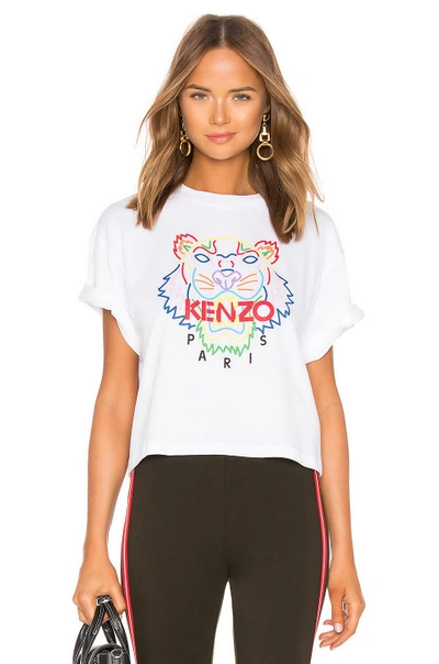Shop Kenzo Tiger T Shirt In White
