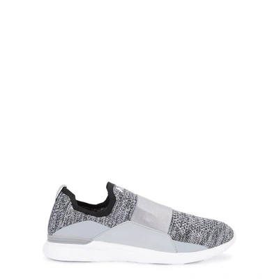 Shop Apl Athletic Propulsion Labs Techloom Bliss Grey Knitted Trainers