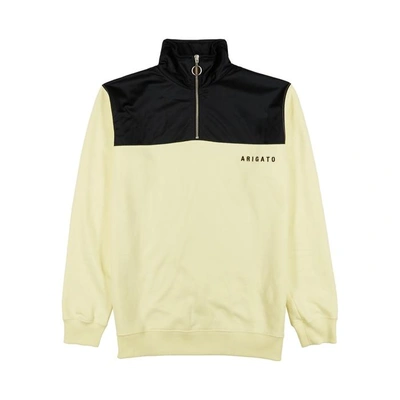 Shop Axel Arigato Eri Lemon Cotton-blend Sweatshirt In Yellow