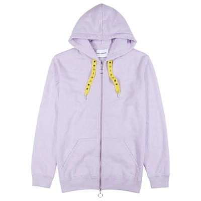 Shop Axel Arigato Lilac Hooded Cotton-blend Sweatshirt In Purple