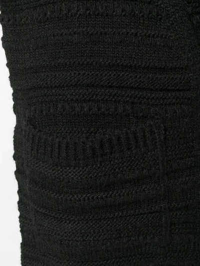 Shop Barena Venezia Barena Chunky Knit Cardigan - Black