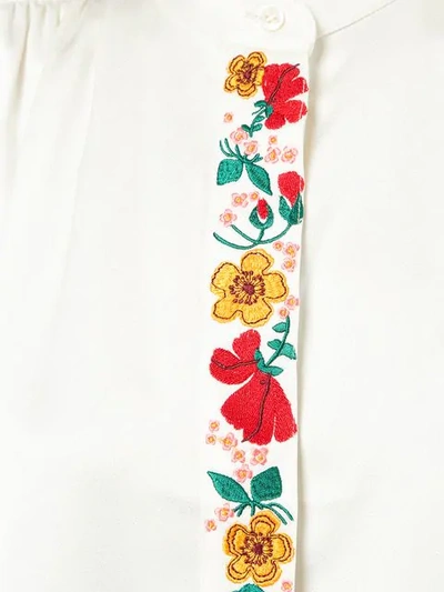 floral detail shirt