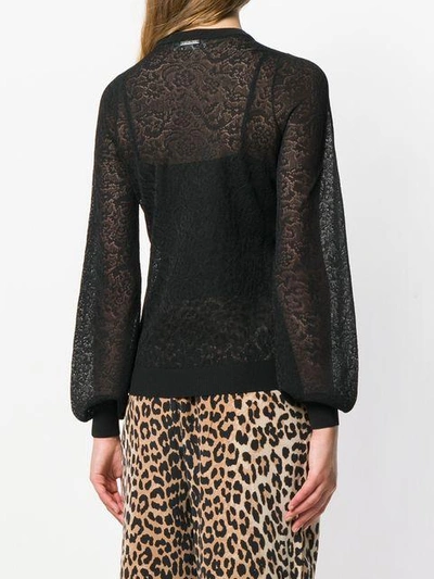 Shop Michael Michael Kors Floral Pattern Sweatshirt In Black