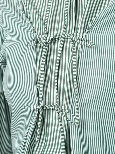 Shop Alexa Chung Striped Shirt - Green