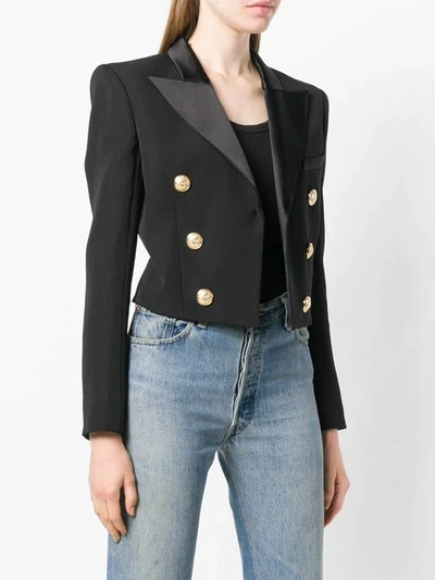cropped double breasted jacket
