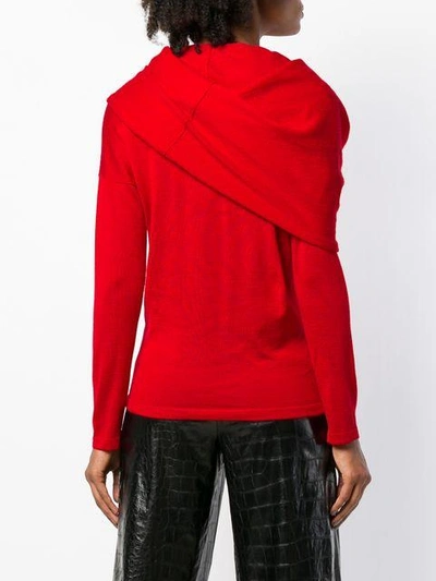 Shop Tom Ford Cowl Neck Sweater - Red