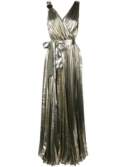 Shop Maria Lucia Hohan Diya Dress In Metallic