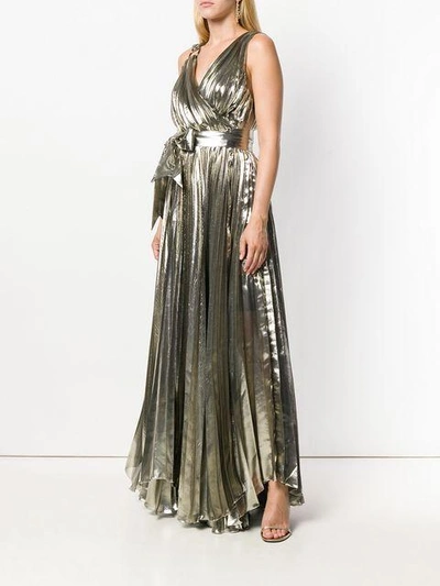 Shop Maria Lucia Hohan Diya Dress In Metallic