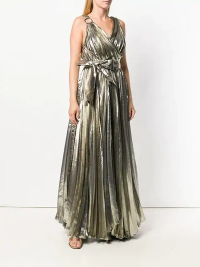 Shop Maria Lucia Hohan Diya Dress In Metallic