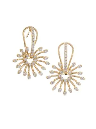 Shop Hueb Luminus Diamond & 18k Yellow Gold Earrings