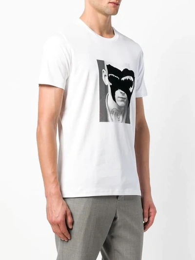 Shop Diesel Black Gold Mask T-shirt - White