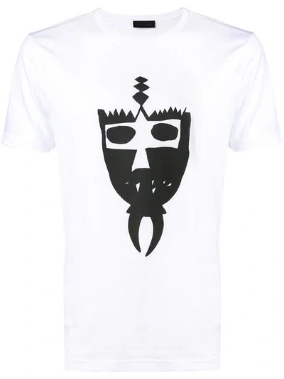 Shop Diesel Black Gold Graphic Print T-shirt - White
